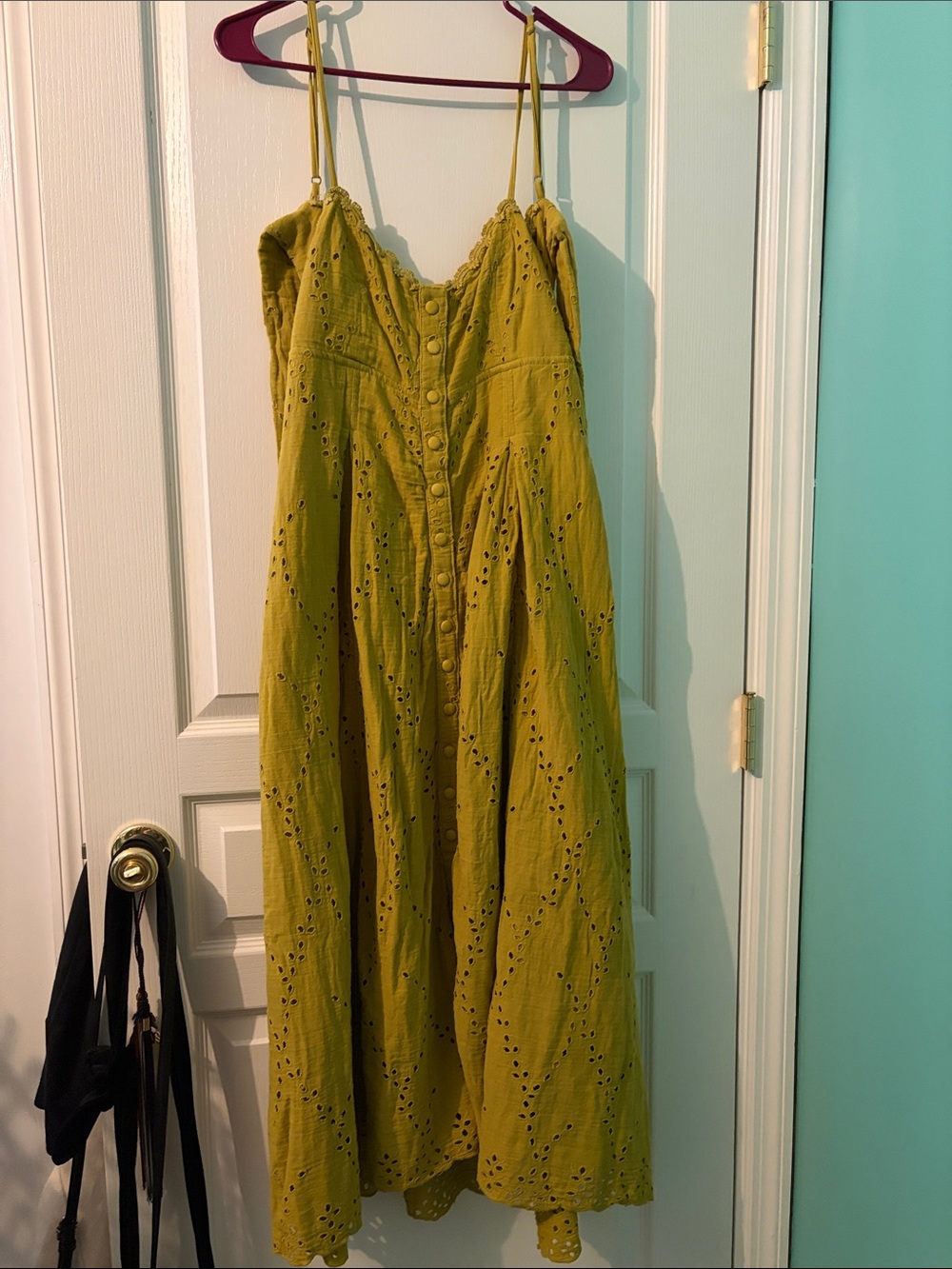 NWT Free People Eyelet Button down dress